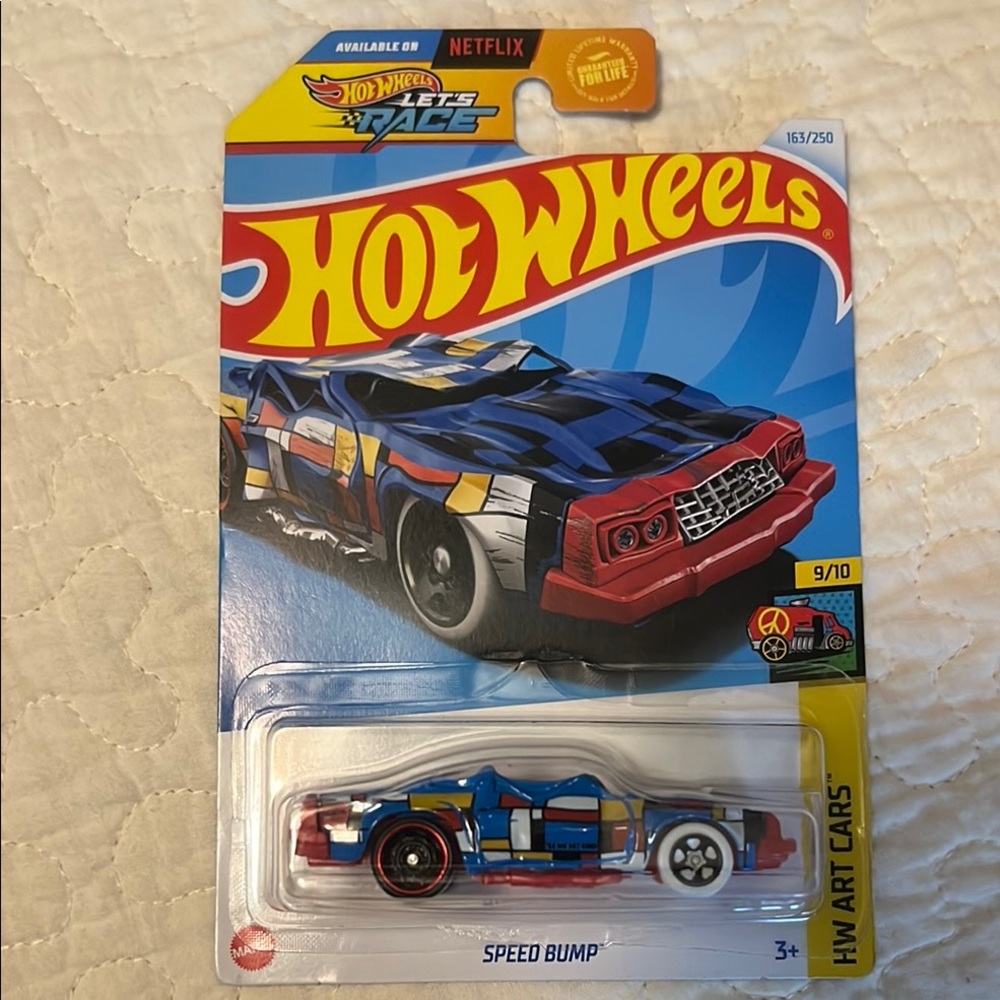 Speed Bump Toy Car - Blue and Red